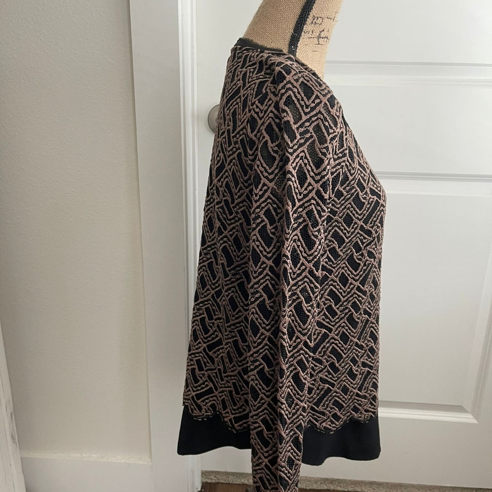 NWT! NIC + ZOE GORGEOUS OVERLAY LONGSLEEVE BLOUSE - Picture 9 of 15